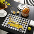 Sweet Honey Bee Placemats Set of 6, Washable Heat-Proof Table Mats for Kitchen Dinner Banquet, Summer Bee Yellow Truck