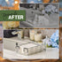 Countertop Silver Guest Towel Holder Tray for Bathroom Napkin Organizer for Disposable Hand Paper Towels, Vanity Napkin