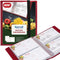 Samsill Plastic Recipe Holder: Recipe Book with Sleeves, Holds up to 88 Recipe Cards, 4x6 Index Cards, Customizable