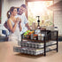 Countertop, Homsorout Coffee Bar Organizer - Coffee Station for Metal and Wood K Cup holder Storage Basket for Coffee