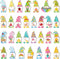 Hoteam 30 Pcs Spring Magnets, Cute Summer Refrigerator Magnet for Garage Door, Car, Metal Door Decoration