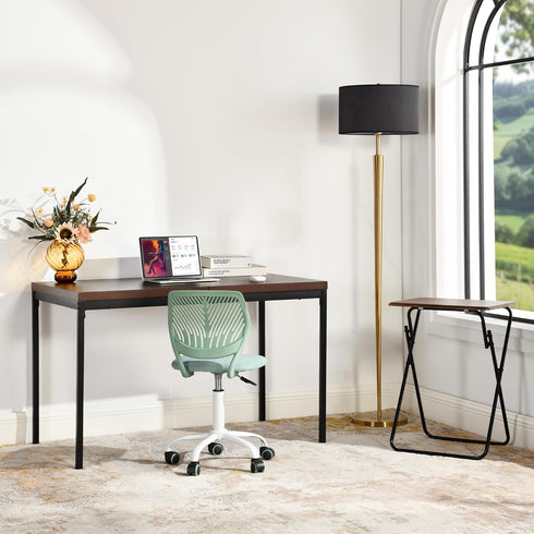Armless 1PC) Homy Casa Home Office Desk Chair, Colorful Task Chair with Soft Mesh Padded Cushion, Height Adjustable