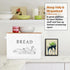 Countertop, 13 7.2 x9.8, E-far Bread Box for Kitchen Metal Bread Storage Container Bin with Bamboo Lid for Cutting