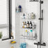 5 Pack Moforoco Adhesive Shower Caddy Organizer Shelves Rack - Corner Bathroom Storage Organization, Home & Kitchen