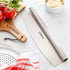 Chef Pomodoro Pizza Cutter Rocker Knife, 14 Inch Mezzaluna Chopper with Protective Cover, Dishwasher Safe
