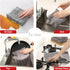 Set of 12 Microfiber Kitchen Towels and Dishcloths, 26 x 18 Inch and 12 x 12 Inch, Lint Free Grey Dish Towels