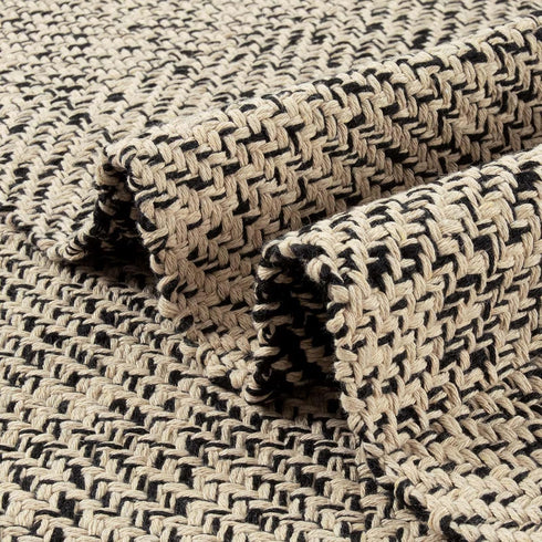 LEEVAN Washable Runner Rug 2'x5': Natural Hand-Woven Reversible Entryway Rug, Cotton Modern Bedroom Farmhouse Rug