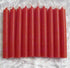 Biedermann & Sons 2-Hour Long Burning Unscented Tree or Chime Candles, Red, Set of 20