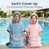 3-8yr The Big Softy Hooded Towel Poncho for Kids Shark Swim Towel Beach or Pool, Soft Quick Dry Wearable Cover Up Boys