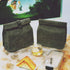 Kaaltisy Heavy Duty Lunch Bags - Waterproof Waxed Canvas Roll-top Lunch Box with Adjustable Buckle, Green