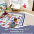 5x7Ft, 5'x7') HiiARug Playroom Rug, Train and Road Kids Play Mat Non-Slip ABC Rug Educational Washable Rugs