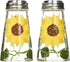 Grant Howard 39013 Hand Painted Tapered Salt and Pepper Shaker Set, Sunflowers, Yellow