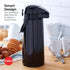 Copco Insulated Pump Pot with Handle, Large Capacity for Serving, 2 Quarts, Black