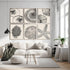 WYHLMTQ 6Pcs Boho Beach Coastal Posters, Modern Abstract Canvas Wall Art for Beach House and Bathroom Decor