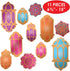 Foil Lantern & Mandala Cutouts Pack of 2