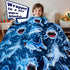 Cozy Hammerhead, 40"x50" Shark Blanket Gifts for Kids Boys, Shark Toys Fleece Baby Blankets for Boys Toddlers, Plush