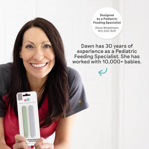 4 Set ezpz Tiny Pops (Blush) - Months+ - Popsicle Mold with Two Wands for Infants - Baby-Led Weaning + Teething