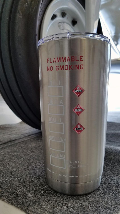 Pilot Expressions AV8R Taxiway Sign Stainless Steel Insulated Tumbler