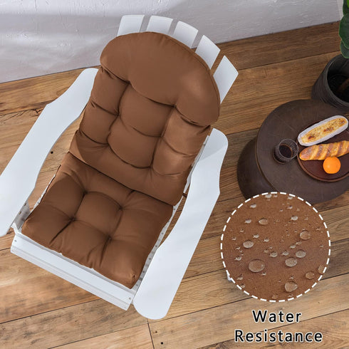 Premium Weather-Resistant Adirondack Chair Cushions - High Back Lounge Pads