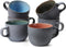 Brew To A Tea BTaT- Porcelain Coffee Mugs Set, 14 oz (415 ml), 6 Pack, Ceramic