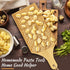 4 Set Pieces Wood Gnocchi Pasta Board Gnocchi Paddle Maker Garganelli Pasta Board Making Tools with Rolls Kitchen Gift