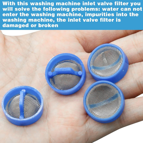 20Pcs Washing Machine Water Filter, Inlet Valve Hose Filter with Screen for Washing Machine, Inline Water Filter