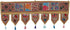 Indian Cotton Window Valance, Beige Ethnic Vintage Embroidered Patchwork Tassels Floral Scarf Curtain Topper