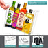 Sorbus Roll Out Bottle Organization Bins, Clear Plastic Containers with Wheels & Handles for Kitchen Storage