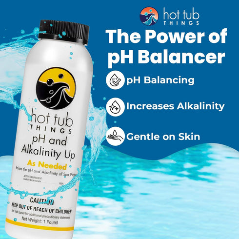 1 Hot Tub Things pH Up & Alkalinity Increaser for Hot Tub, Pool & Spa pH Plus & Alkaline Up, Alkalinity Booster