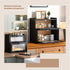 Countertop FILWH Bread Box for Kitchen Double Layer Large Corner Bread Box Capacity Bread Storage Bin Farmhouse