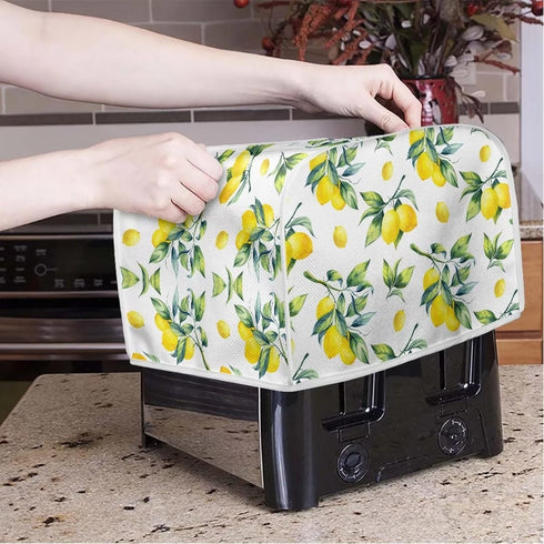 Lemon Toaster Covers Anti-Fingerpring Lightweight Toaster Covers Compatible with Most 2-Slice Toasters Bread Maker Oven to Keep Clean & Safe Universal Size