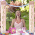 Pink Rose Gold Happy Birthday Door Banner Decorations, Birthday Party Porch Sign Supplies for Women Girls, Sweet 16th