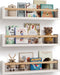 G&W Gruwald Nursery Book Shelves, Set of 3, Wall Bookshelf, Book Shelf for Kids