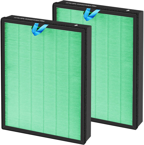 Vital 100S Replacement Filter for LEVOIT Smart WiFi Air Purifier, 3-in-1 True HEPA, 2 Packs, Part# Vital 100S-RF