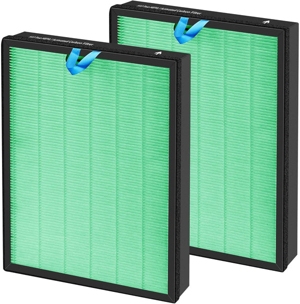 Vital 100S Replacement Filter for LEVOIT Smart WiFi Air Purifier, 3-in-1 True HEPA, 2 Packs, Part# Vital 100S-RF