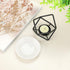 JuxYes Euro Metal Oil Burner Wax Warmer, Romantic Ceramic Tealight Candle Holder for Home Bedroom Décor