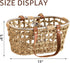 Farmhouse Seagrass Egg Baskets for Collecting Fresh Eggs Handmade Egg Collecting Basket Wicker Oval Storage Basket