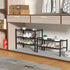 ROMGUAR CRAFT 3 Closet 27"x11"x20" Tier Bamboo Shoe Rack for Free Standing Wood Shoe Shelf Storage Organizer