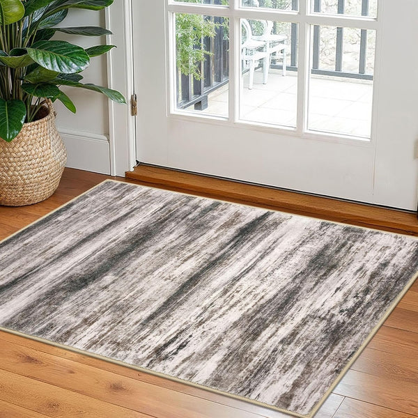 KOZYFLY Small Area Rug 2x3 Rug Entryway Rugs Modern Abstract, Washable Kitchen