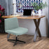 Armless/Office/Desk/Mid Fuloon Criss Cross Chair Cover, Waterproof, Stretchable, Solid Jacquard, Suited for Back Wide