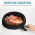 Aroma Housewares ASP-137B 3Qt. 3-in-1 Electric Indoor Grill - Portable, Dishwasher Safe, Black with 10 in. Nonstick Pan