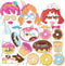 CC HOME Donut Birthday Party Supplies, Photo Booth Props for Girls, Birthday Baby Shower Decorations