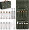 TOBWOLF Portable Spice Bag for Travel, Camping Spice Kit with 8 Jars,