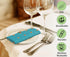 RUVANTI Set of 6 Cloth Napkins, 100% Cotton, 18x18 Inches, Washable, Soft, Absorbent for Parties, Christmas, Weddings