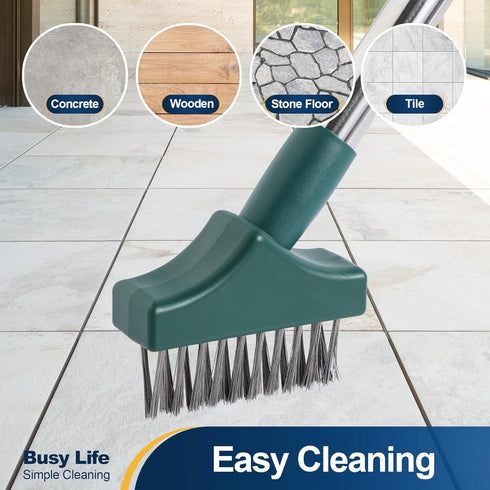 59.8' Yocada Moss Remover - Crevice Cleaning Tool, Moss Brush, Wire Metal Brush, Deck Cleaner, Crack & Patio Remover