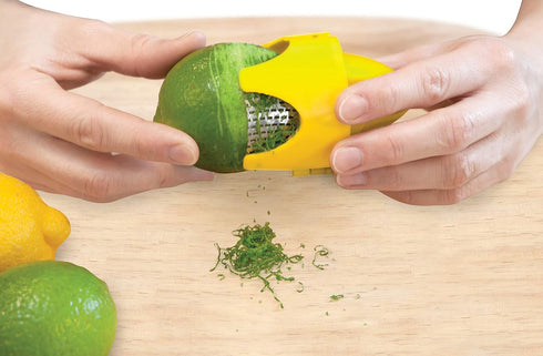 Talisman Designs Citrus Zester & Reamer, BPA Free Kitchen Tool for Orange, Lemon & Lime