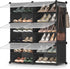 SONGMICS Shoe Rack Organizer, 6-Tier Shoe Storage Cabinet for Closet and Entryway,