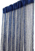 ave split Decorative Door String Curtain Wall Panel, Fringe Window Room Divider, 100cm*200cm, Royal Blue