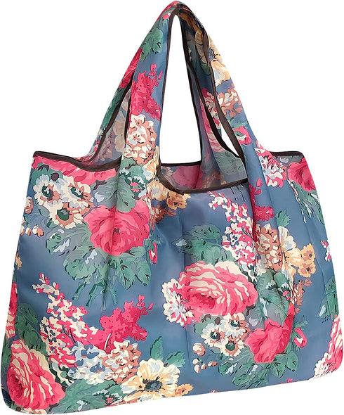 Wrapables Durable and Large Reusable Nylon Shopping Bag