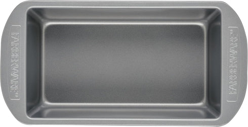 Farberware Nonstick Baking Loaf Pan Set, Two 9-Inch x 5-Inch, Gray
